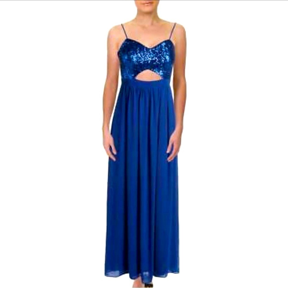 B.Darlin Blue Party sequence Dress